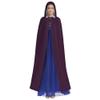 Sipumia Unisex Adults Hooded Cloak Full Length Cape for Christmas Halloween Cloak Costumes Hooded Cape Masquerade Dress Up One Size Grape Purple view 2