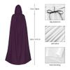 Sipumia Unisex Adults Hooded Cloak Full Length Cape for Christmas Halloween Cloak Costumes Hooded Cape Masquerade Dress Up One Size Grape Purple view 4