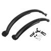 A ABSOPRO Universal Front and Rear Bike Fenders Bicycle Mud Guards Suitable 53.5cm 73cm Durable Cycling Bike Mudguards Set Plastic Black 1 Set