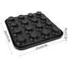 16 Holes Ball Storage Pool, Billiard Ball Tray Plastic Material Strong Anti Drop, Pool Ball Tray for Storing Extra Balls Crowded Bars Billiard Halls Family Games Rooms (Black) view 3