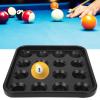 16 Holes Ball Storage Pool, Billiard Ball Tray Plastic Material Strong Anti Drop, Pool Ball Tray for Storing Extra Balls Crowded Bars Billiard Halls Family Games Rooms (Black) view 4
