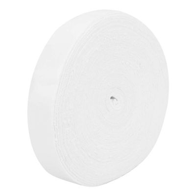 DriKou Tennis Racket Grip Tape, Tennis Wrap Grip Tape 10m Polyester Fiber Sweat Absorption Anti Skid, Badminton Racket Wrap for Tennis Pickleball Badminton Hand Glue (White)