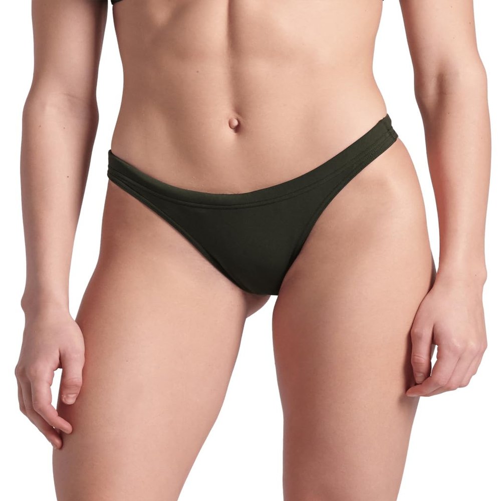 ARENA Women's Team Solid Swim Bottom Athletic Bikini Brief Only Competitive Swimming Training Ladies Bathing Suit, Dark Sage, US Size 34