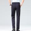 Finelylove Mens Suit Pants Flex Slim Fit Dress Pants Cinch Bottom Flat Front Tapered Chino Pants with Elastic Waistband Mens Chinos Pants Navy 2XL view 3