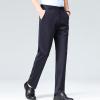 Finelylove Mens Suit Pants Flex Slim Fit Dress Pants Cinch Bottom Flat Front Tapered Chino Pants with Elastic Waistband Mens Chinos Pants Navy 2XL view 4