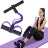 SGHAGH New Multifunction Tension Rope, 6-Tube Elastic Yoga Pedal Puller Resistance Band, Natural Latex Tension Rope Fitness Equipment, for Abdomen/Waist/Arm/Leg Stretching Slimming TrainingPurple view 1