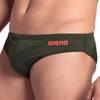 ARENA Mens Team Solid Swim Brief MaxLife Athletic Swimwear Professional Training Swimsuit Sports Bathing Suit, Dark Sage Green, US Size 20 view 4