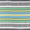 Airooglee 69" L x 51" W Large Mexican Blanket - Perfect as Yoga Blanket, Outdoor Blanket, Beach Blanket, Serape Blanket, Picnic Blanket, Camping Blanket, Woven Blanket, Boho Home Dcor - Blue-Green view 3