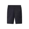 NineFit Basics Kids Toddler Boys' Black Stretch Chino Shorts Cotton Twill Flat Front niform with Pockets (Black, 12-13 Years) view 1