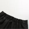NineFit Basics Kids Toddler Boys' Black Stretch Chino Shorts Cotton Twill Flat Front niform with Pockets (Black, 12-13 Years) view 2