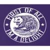 X-Large Purple Youth First of All I'm A Delight Funny Possum T-Shirt view 3