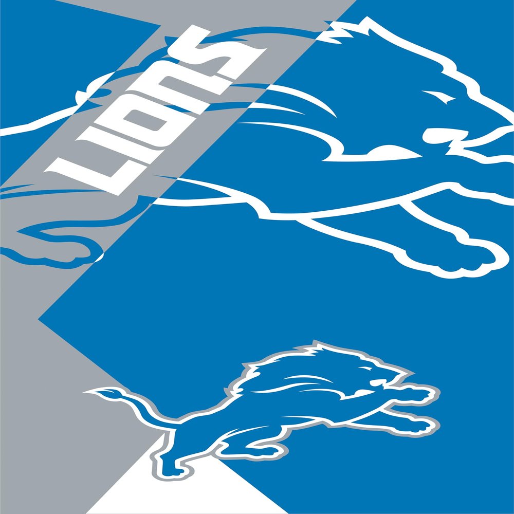 Northwest Detroit Lions NFL 30 x 60 Inch Beach Towel, Puzzle Design