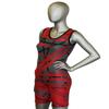 Matman USA The Tilt Women's Wrestling Singlet (Black/Red, 3X-Large) view 2