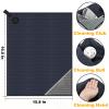 Lousrnman Magnetic Golf Towel, 2 PCS Microfiber Golf Towels with Brush and Divot Tool for Men, Industrial Strength Magnet Accessories for Strong Hold to Golf Bags, Carts or Clubs (2 Pack Black) view 4