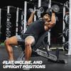 Titan Fitness TITAN Series Black Adjustable Bench, Supports 600 LB Incline, 1,000 LB Flat, Versatile Single Post Utility Workout Bench for Home Gym, Weightlifting, Strength Training view 3