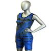 Matman USA The Tilt Women's Wrestling Singlet (Black/Royal, Small) view 2