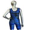 Matman USA The Tilt Women's Wrestling Singlet (Black/Royal, Small) view 4