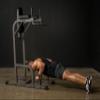 XMARK Captain's Chair with Dip Stand and Push Up Station, Commercial Vertical Knee Raise, Dip Station and Pushup Stand (Black) view 4