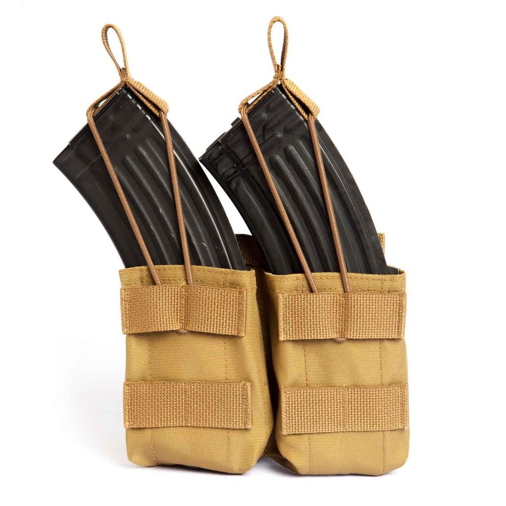 Tactical Pouch Assault Shortened for 2 Magazines MOLLE T Hunting Russian Army Original (Coyote)
