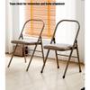 BERWDUXA Pilates Yoga Chair, Foldable Iyengar Yoga Chair, Yoga Special Auxiliary Chair, Home Halter Fitness Inverted Yoga Chair, Folding Chair, Seat Hight 18inch(Brown) view 4