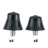 Markwort Football/Soccer Cleat Poly and Wrench, Black (Pack of 2) view 2