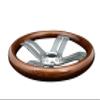 Vinland Marine Classic Vintage 4-Spoke Okoume Wood Racing Boat Steering Wheel 13-1/2", classic wood steering wheel, marine steering wheel, wood grain steering wheel kits view 3