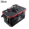 Fishing Bucket, Multifunctional Foldable Portable Fishing Bucket, Fish Bucket are Suitable for Storing Live Fish and Fresh Fish Bait Suitable for Various Outdoor Activities(50cm) view 3