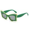 Cat Eye Punk Butterfly Sunglasses Women Vintage Multilayer Sun Glasses For Ladies 2024 Luxury Retro Eyewear Shades UV400 N47 (C1) view 1