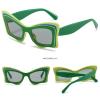 Cat Eye Punk Butterfly Sunglasses Women Vintage Multilayer Sun Glasses For Ladies 2024 Luxury Retro Eyewear Shades UV400 N47 (C1) view 2