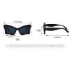 Cat Eye Punk Butterfly Sunglasses Women Vintage Multilayer Sun Glasses For Ladies 2024 Luxury Retro Eyewear Shades UV400 N47 (C1) view 4