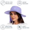 BASSDASH UPF 50+ Mosquito Sun Hat with Hidden Head Net and Neck Flap for Men Women Outdoor Fishing Hiking Camping FH16 Light Purple view 4
