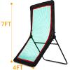 Gagalileo Baseball Rebounder: Bounce Back Net 4x7FT Softball Pitching Practice Backyard Field Indoor Outdoor Pitcher Youth Training view 2