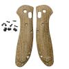 1 Pair Micarta Scales with 3 Sets Screws Fits for Griptilian 551, Custom Handle Patch DIY Replacement Accessory(Gray) view 1