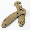 1 Pair Micarta Scales with 3 Sets Screws Fits for Griptilian 551, Custom Handle Patch DIY Replacement Accessory(Gray) view 2