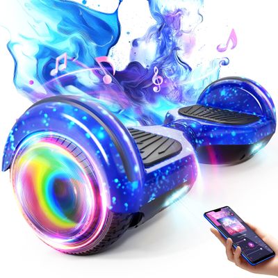 SISIGAD Scooter, 6.5" Flash Wheels & Corlorful LED Lights, All for Girls Boys Kids Ages 6+