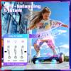 SISIGAD Scooter, 6.5" Flash Wheels & Corlorful LED Lights, All for Girls Boys Kids Ages 6+ view 2