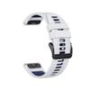 22 26MM Silicone Watchband Strap fit for Garmin/Fenix 7/7Pro/7X/6X/6 Pro/5X/5 Plus/Epix/Instinct WristStrap Replaceable Bracelet(White Dark Blue,22mm) view 1