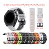 22 26MM Silicone Watchband Strap fit for Garmin/Fenix 7/7Pro/7X/6X/6 Pro/5X/5 Plus/Epix/Instinct WristStrap Replaceable Bracelet(White Dark Blue,22mm) view 2