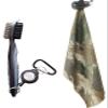Moxiey Magnetic Golf Towel | Brush & Groove Cleaner w/Retractable Carabiner | Camo Design Microfiber Towel | Strong Magnet for Firm Hold to Cart & Clubs | Accessories for Men & Women view 1