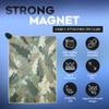 Moxiey Magnetic Golf Towel | Brush & Groove Cleaner w/Retractable Carabiner | Camo Design Microfiber Towel | Strong Magnet for Firm Hold to Cart & Clubs | Accessories for Men & Women view 2