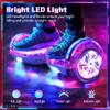 SISIGAD Scooter, Electric Scooters with Bluetooth & 6.5" Flash Wheels & LED Headlights Fender Lights, All Terrain for Girls Boys Kids Ages 5+ view 3