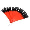 Bnineteenteam Outdoor Reflective Trail Markers, 12 Pcs Reflective Road Signs, Fluorescent PVC Trail Markers, Lightweight Tree Tacks for Hiking, Running, Camping (Orange view 1