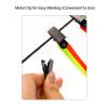 Bnineteenteam Outdoor Reflective Trail Markers, 12 Pcs Reflective Road Signs, Fluorescent PVC Trail Markers, Lightweight Tree Tacks for Hiking, Running, Camping (Orange view 4