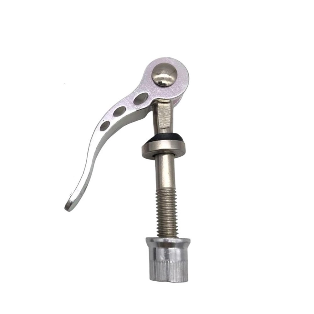1PCS Quick Release Screw Bolt M8 50/55/60/65/75mm Bike Seat Post Clamp Bolt Lever Skewer Cycling Bicycle Parts Tool(M8x50mm Silver color)