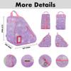 BAUXZOR Skate Bags with Lovely Heart and Star Patterns for Roller Skates, Ice Skates, Quad Skates, Inline Skates, Figure Skates, Skate Accessories for Kids and Adults (Heart Lavender 06) view 3