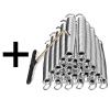 Eurmax USA Universal Easy-to-Assemble 3 Steps Trampoline Ladder and 7 inches Heavy Duty Trampoline Springs view 1