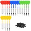Accmor 20 Pack Soft Tip Darts, Bar Dart, Plastic Tip Darts Set, Attach Extra 100 Black 2BA Replacement Tips, Soft Tip Darts for Electronic/Plastic Dartboard