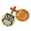 ZhanMg Brown Golf Tees Organizer Bag  Versatile Cute Owl Belt Clip Bag for Golf Carry  Perfect Portable Protection on The Court. view 3