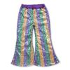 Yawoo Haan Shinny Baby Girls Bell Bottom Sequins Pants view 1