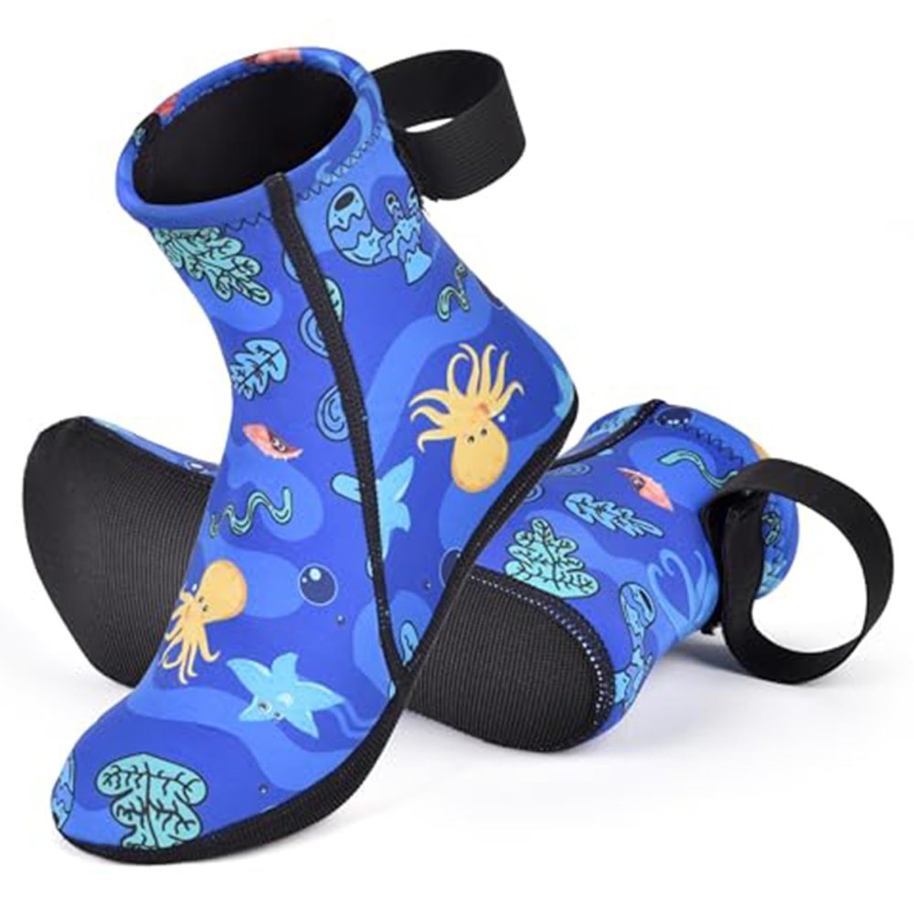 Dive Socks, Thermal Insulated Kids Neoprene Socks, Anti-Slip Anti-Scratch Water Sand Socks for Diving, Snorkeling, Surfing, Water Sports, Neoprene Socks Kids